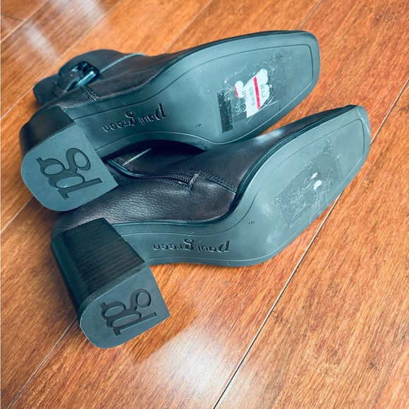 Paul green Nirvana square toe block heels ankle zip up bootie brown Au 5 US 7.5 - Picture 8 of 12